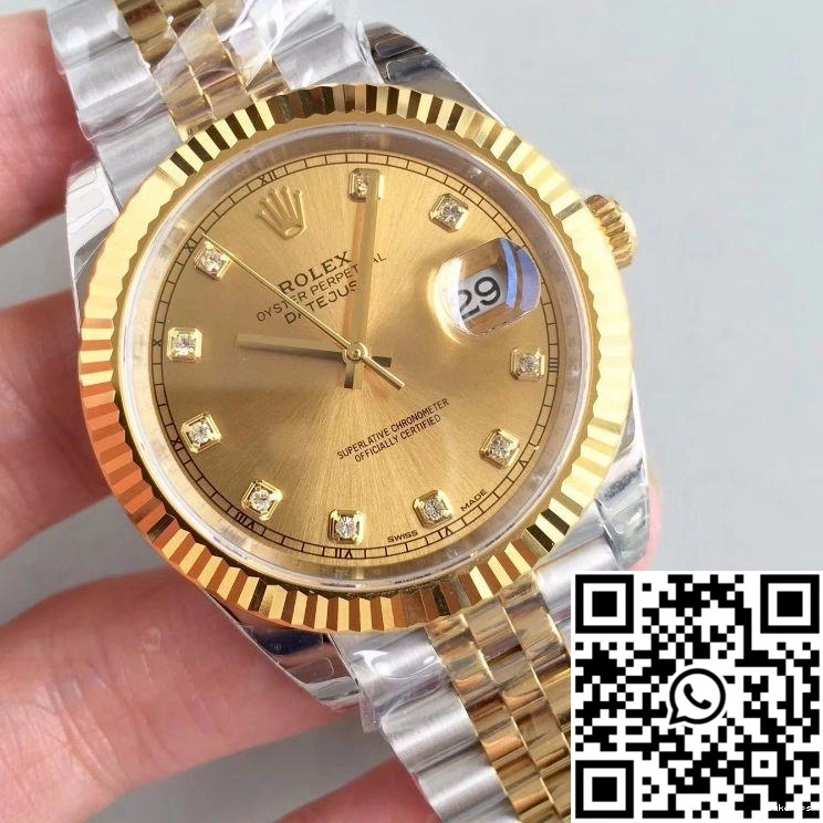 EW Dial Factory Datejust 116333 Champagne 41MM Rolex II 0127